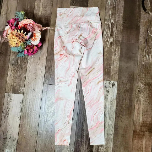 NWT Champion Pink Marble High-Rise Leggings Women's Size Small - Picture 12 of 12